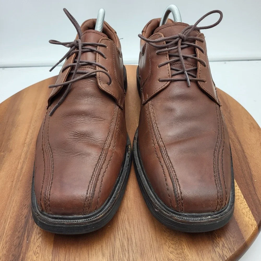 Johnston‎ & Murphy Shoes Mens Size 9 M Brown Sheepskin Waterproof XC4 Oxfords